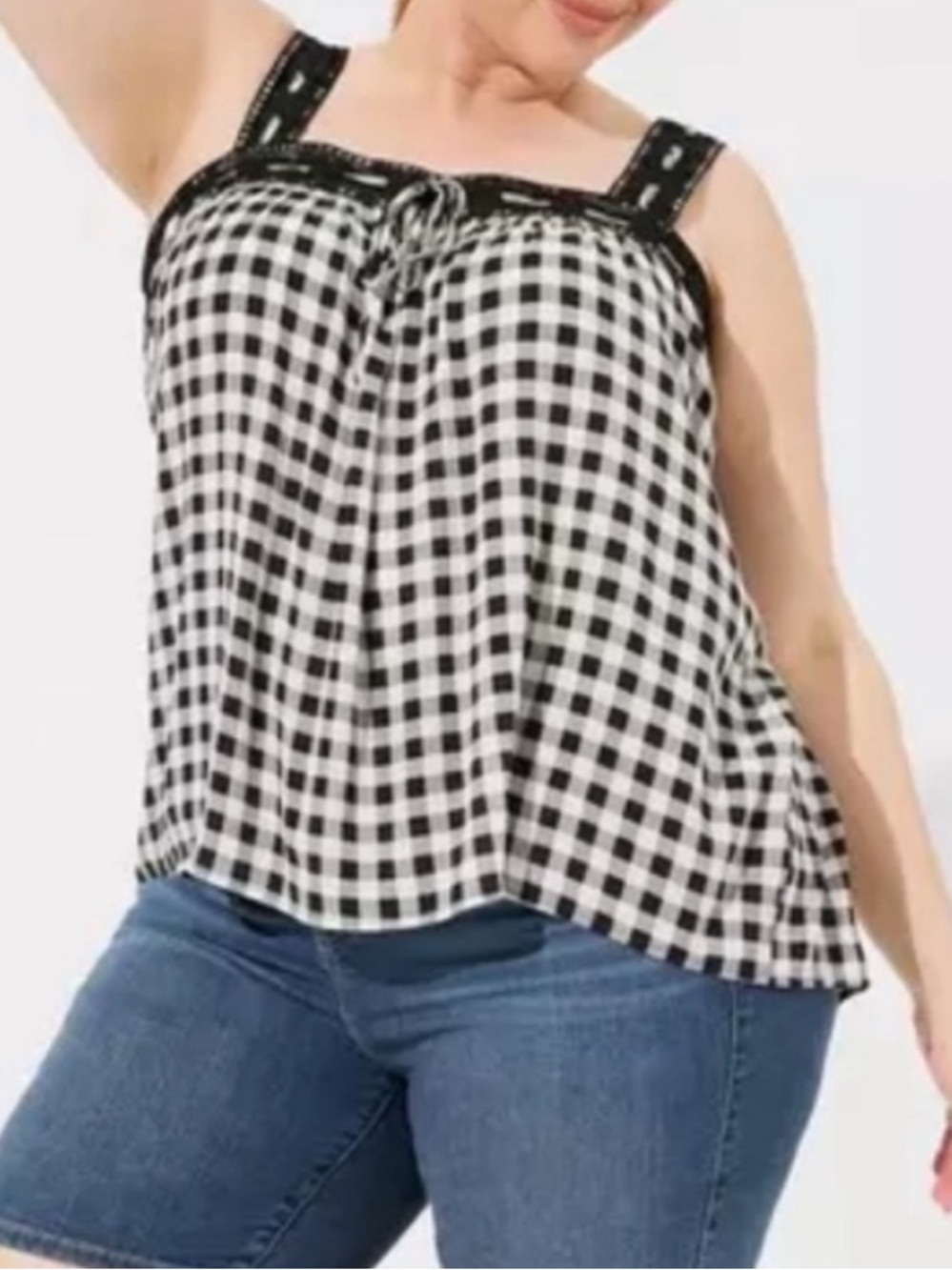 Torrid Washable Gauze
Crochet Lace Trim Tank - Picture 2 of 4